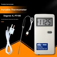 Pt100 PT1000 Digital Portable Temperature Indicator Thermal Resistance Thermometer