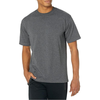 T-shirts vierges en coton peigné 100% filé à l'anneau, respirants, à manches courtes, couleur unie, tailles variées, personnalisables en gros