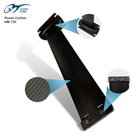 Mât en carbone haute performance HM 75 cm, durable, noir, avec option de logo personnalisé pour le kitesurf et l'hydrofoil