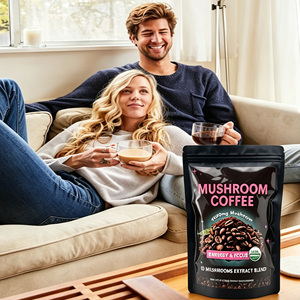 Café instantané Arabica supérieur avec Lion's Mane et Ganoderma, anti-brume cérébrale et stimulant de l'humeur, herbes chinoises biologiques - Product Image 5
