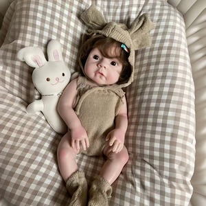 Muñeca Reborn de Silicona OtardDolls de 45 cm, Bebé Realista con Cabello Injertado y Ojos Abiertos para Juego de Roles y Compañía Reconfortante - Product Image 1