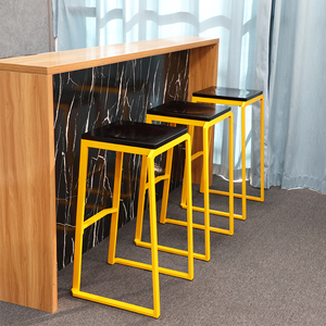 Nordic Style Industrial Chair Modern <strong>Backless</strong> High Bar <strong>Stool</strong> and 75cm Bar <strong>Height</strong> Chair <strong>Counter</strong> <strong>Stool</strong> - Product Image 2