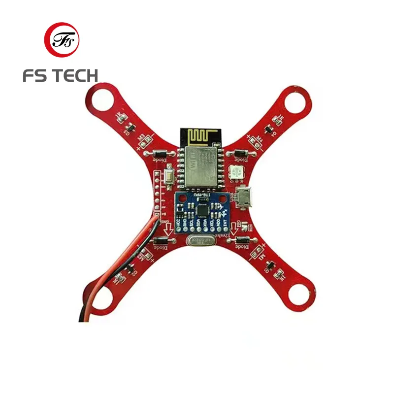 Hoge Kwaliteit Pcb Fabriek Direct Oem Aangepaste Montage Draadloze Drone Printplaat Pcba Met Externe Accessoires