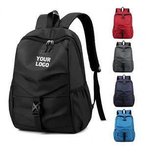 Sac à dos USB pour ordinateur portable, promotionnel, pour entreprise, avec logo personnalisé, imperméable, doublure en polyester, fermeture éclair, pour hommes et femmes, idéal pour les voyages - Product Image 1