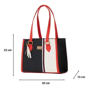 Bolso Bandolera con Asa para Mujer Fana Cora Tommy Fina Color M3853 con Cierre de Botón y Cremallera con Forro de Tela PU PVC Poliéster - Product Image 3