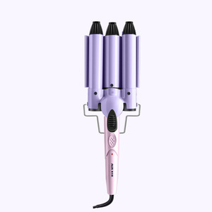 Fer à boucler électrique AUX à trois barils de 1,5 pouce pour grandes boucles avec écran LED - Product Image 1