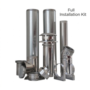 Kit de <span class=keywords><strong>tuyau</strong></span> de cheminée en acier inoxydable <span class=keywords><strong>à</strong></span> <span class=keywords><strong>double</strong></span> <span class=keywords><strong>paroi</strong></span> isolé, OEM, directement de l'usine, <span class=keywords><strong>pour</strong></span> <span class=keywords><strong>poêle</strong></span> <span class=keywords><strong>à</strong></span> <span class=keywords><strong>bois</strong></span> et foyer - Product Image 2