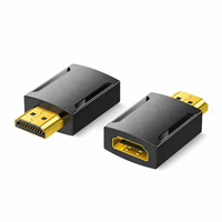   Gerader Adapter 4K 60Hz Stecker auf Buchse Schwarz Vergoldeter Anschluss für Desktop-Monitor Projektor Heimkino