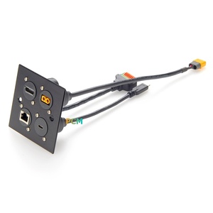 Kabel Panel Mount XT60 XT60H-F ke XT60H-M Tipe D, Kabel Ekstensi Bulkhead untuk Baterai Drone, Pesawat, Model Pesawat, Kabinet - Product Image 3