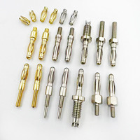 Connecteur Jack Audio Plaqué Or en Laiton, Adaptateur Fiche Banane, Connecteur à Broches, Support en Cuivre, Terminal pour Carte de Circuit Imprimé (PCB), CNC, Aviation, Médical