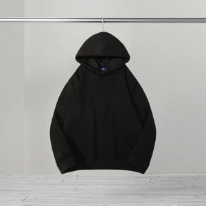 Felpa con Cappuccio in Cotone Pesante 320g Unisex Vestibilità Ampia Manica Lunga Autunnale Top Base, Fornitura ODM - Product Image 4