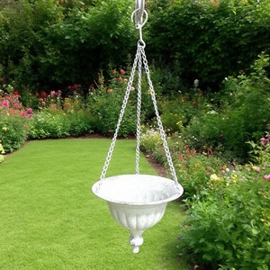 Pot <span class=keywords><strong>de</strong></span> fleurs mural Virtue And Respect, 20 cm, en métal blanc, pour <span class=keywords><strong>jardin</strong></span> extérieur - Product Image 3