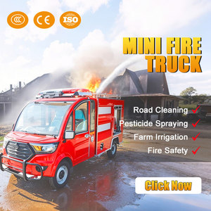 <span class=keywords><strong>Camion</strong></span> de pompiers à réservoir d'eau fermé miniature à deux places à quatre roues petit <span class=keywords><strong>camion</strong></span> électrique urbain de lutte contre l'incendie - Product Image 2
