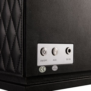 Embers 2024 New Leather Watch Winder 6 ranuras Negro Verde Naranja Luz LED Control de pantalla táctil - Product Image 6