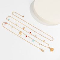 Bikini d'été à la mode, plaqué or 18k, coquille, breloque, perles de taille, chaîne de taille, perles pour femmes, chaîne de ventre, bijoux pour femmes