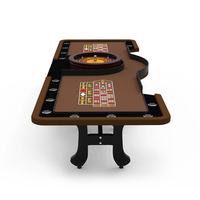 YH 114 Zoll Hochwertiger Casino-Glücksspieltisch Massivholz 2-in-1 Roulette-Tische Luxuriöser Roulette-Tisch zum Verkauf