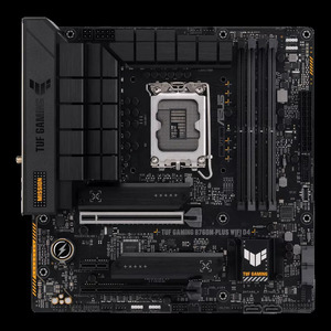 Tarjeta Madre A SUS TUF GAMING B760M-PLUS WIFI DDR4 mATX LGA1700 Compatible con CPU Intel de 12.ª, 13.ª y 14.ª Generación, DDR4, PCIe 4.0, Wi-Fi 6 - Product Image 1