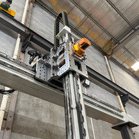 Robot Manipulator Truss Tugas Berat 1 Ton untuk Penanganan Industri, Roda Kereta Otomatis, Dua Sumbu Silang Sudut Siku