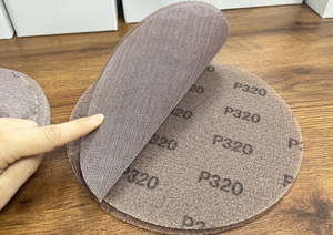 Disco Abrasivo in Carburo di Silicio Nero da 17 Pollici con Retro in <span class=keywords><strong>Velcro</strong></span> <span class=keywords><strong>per</strong></span> Levigatrici a Nastro Largo - Product Image 2