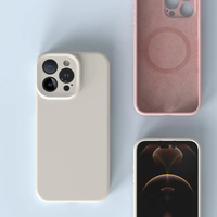 Coque de téléphone en silicone liquide magnétique pour iPhone 12 13 14 15 16 17 18 Pro Max, coque arrière en silicone pour iPhone 16, coque de téléphone magnétique