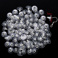 YuenZ 200 pièces/sac Bouchons de boucles d'oreilles en caoutchouc et silicone pour la fabrication de bijoux DIY V122