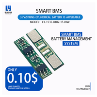 BMS 1S 1A 2A LiFePO4 panneau de protection PCBA produit pour batteries polymères, utilisé dans les haut-parleurs et la surveillance