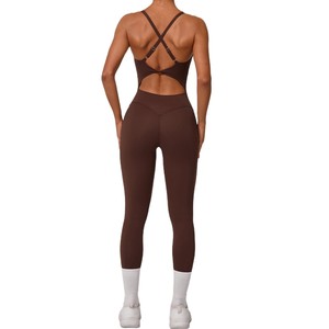 Réglable grande taille barboteuses d'entraînement femmes combinaison filles mode Gym combinaison Mujer femmes combinaisons joue - Product Image 1