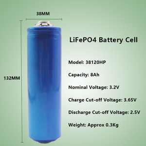 원통형 배터리 <span class=keywords><strong>Lifepo4</strong></span> 셀 38120 3.2v 8000mAh <span class=keywords><strong>lifepo4</strong></span> 배터리 시작 barttery Cranking 배터리 - Product Image 2
