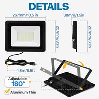 Reflector LED SMD Económico, IP66, para Exteriores, Alto Brillo, Ahorro de Energía, 10W-1200W, Ángulo de Haz de 120°, 2 Años de Garantía, Certificado CE
