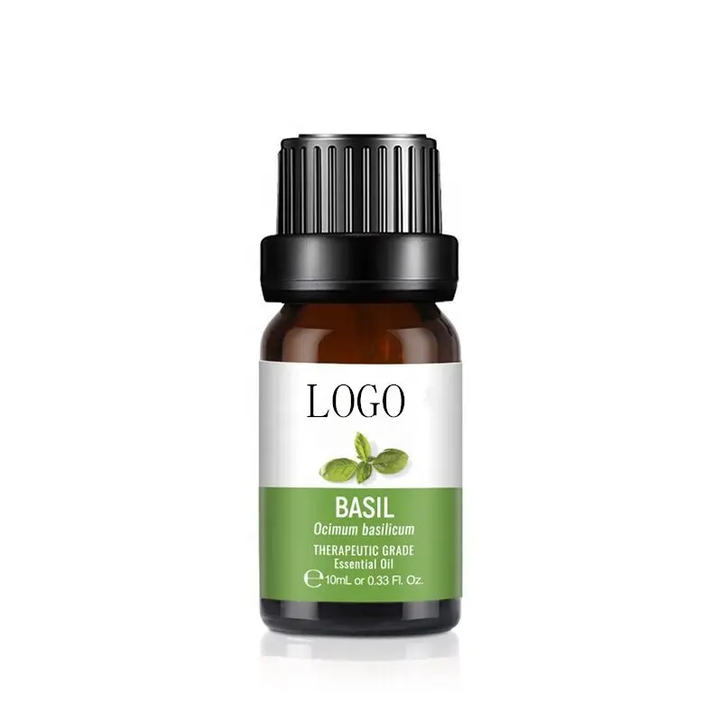 Basil Essential Oil Therapeutic Grade Wholesale Bulk Price Oem 100% Pure Natural Organic Holy Basil Essential Oil