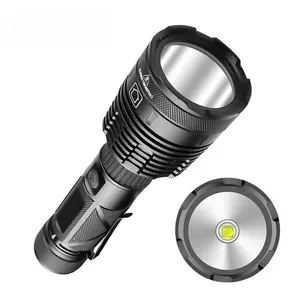 New Strong Long-Distance Range Flashlight XHP70 Lamp Beads Large Light Cup Outdoor Lighting Special With Pen Clip Flashlight