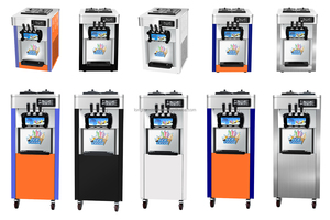 Thương mại thép không gỉ Máy tính để bàn mềm phục vụ Ice Cream Maker máy chất lượng cao 3 hương vị bảng Ice Cream Making Machine - Product Image 6