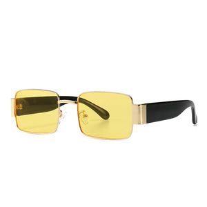 Hot Selling Fashion New Arrivals Small Frame <b>Black</b> <b>Sunglasses</b> UV400 <b>Rectangle</b> <b>Sunglasses</b> for Men 2021 - Product Image 6