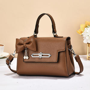 Tas tangan wanita modis 2026 dengan syal tas tangan wanita pegangan atas tas persegi mewah tas bahu warna Solid untuk wanita - Product Image 2