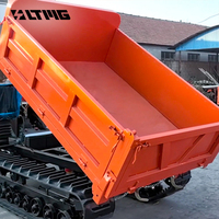 Ltmg certifié CE ATV 2ton 3ton 2000kg 3000kg Diesel chenille camion remorque Dumper assis Type camion à benne basculante