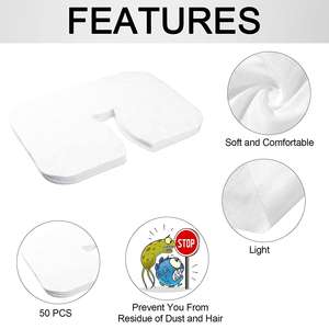 천연 일회용 고품질 부직포 넥 필로우 커버 목 베개 커버 페이스 레스트 커버 - Product Image 6