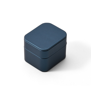 Cajas de Anillos Dobles Personalizadas FANXI, Cajas de Joyería de Cuero PU y Terciopelo para Anillos, Nuevo Diseño - Product Image 3