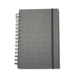 Tùy Chỉnh Thực Hiện Đen Chipboard Notepad Xoắn Ốc Chipboard Tạp Chí