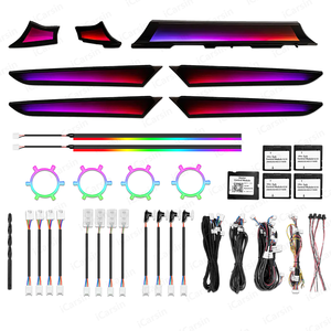 Lumière ambiante intérieure CX5 <span class=keywords><strong>dynamique</strong></span> 64 couleurs pour <span class=keywords><strong>Mazda</strong></span> <span class=keywords><strong>CX</strong></span>-5 2017-2025 Kit d'accessoires de mise à niveau d'éclairage LED Symphony - Product Image 1