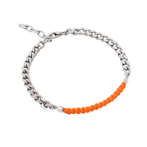 Hợp Thời Trang Chuỗi Màu Đen Duy Nhất Bện Thép Không Gỉ Hạt Vòng Đeo Tay Cho Nam Giới Và Phụ Nữ Handmade Kỷ Niệm Đồ Trang Sức - Product Image 6