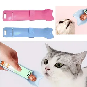 Cuchara dispensadora de comida líquida para gatos, herramienta para alimentar mascotas, cuchara para lamer, para snacks líquidos, suministros para mascotas - Product Image 1