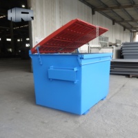 Vente chaude, nouvelle condition, poubelle de recyclage à chargement frontal, conteneur à roulettes, benne à ordures, poubelles pour la gestion des déchets