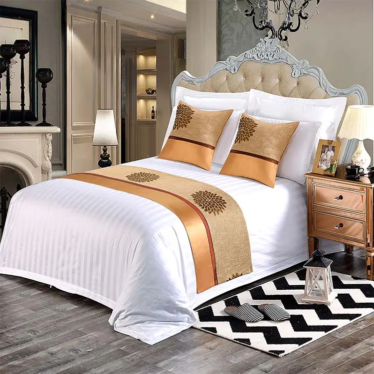 Hot hotel full size egyptian cotton bedding set collections bed linen wholesale