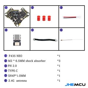 Jhemcu F435 NEO <span class=keywords><strong>1S</strong></span> ตัวควบคุมการบิน <span class=keywords><strong>AIO</strong></span>-5A แบบบูรณาการ ESC FPV อุปกรณ์โดรนแข่งขัน - Product Image 4