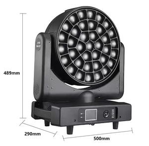 ไฟสโตรบ LED สีสันครบถ้วน 37x15W RGBW แบบปรับโฟกัสได้ สำหรับงานแต่งงาน เวที งานแสดง ดีเจ คลับ - Product Image 3