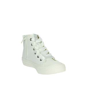 Sneakers Alte da Ragazza Gaelle Paris in Tela Bianca - Scarpe Trendy - Product Image 5