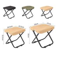 Tabouret pliant double couche Oxford promotionnel, mini chaise de camping portable, siège compact pliable pour pique-niques et activités de plein air