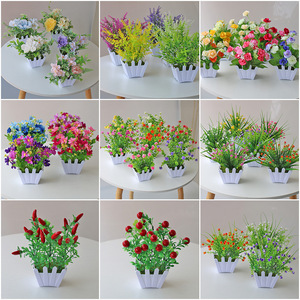 <span class=keywords><strong>Fleurs</strong></span> Artificielles 2026, <span class=keywords><strong>Fleurs</strong></span> <span class=keywords><strong>Séchées</strong></span> en Plastique, Décorations <span class=keywords><strong>de</strong></span> Table pour Salon, Bouquets Décoratifs Verts - Product Image 6