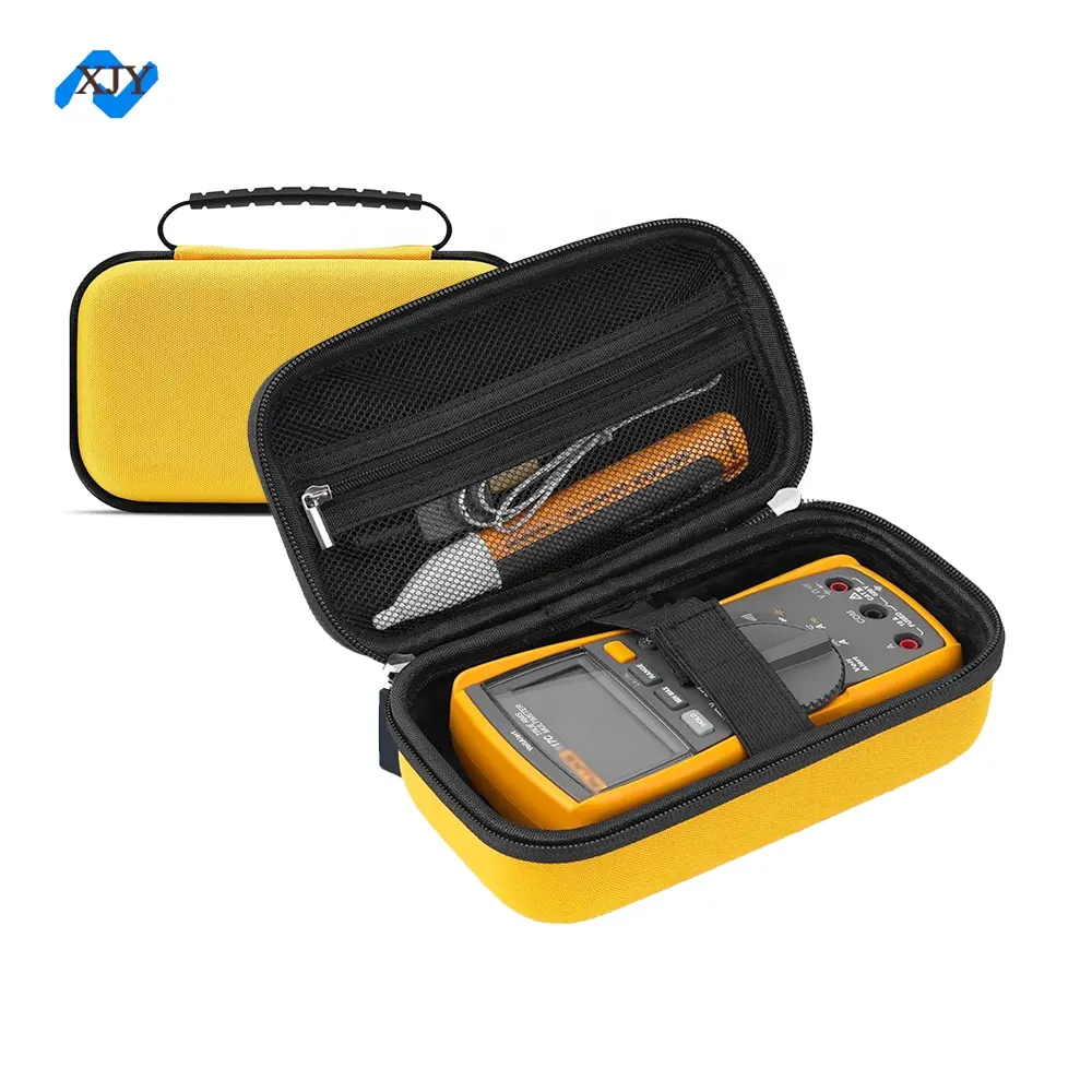 Wasserdichtes gelbes EVA-Hardtuch für Fluke 117 Multimeter und Fluke 62 Max Infrarotthermometer