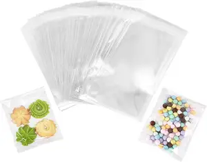 Nhà Máy Giá rõ ràng Giấy bóng kính tự dính compostable Túi tùy chỉnh in ấn CELLO túi nhỏ rõ ràng túi nhựa cho kẹo